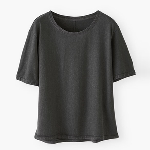 Camisetas de mujer Moda personalizada al por mayor Camisetas para mujer Casual Liso Algodón Camisetas OEM a granel Camisas de mujer - Product Image 5