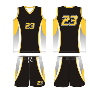 Ensemble de maillots de basket-ball d'été de qualité supérieure Design personnalisé brodé Nom de l'équipe Taille XS avec des techniques imprimées de coutures durables - Product Image 3