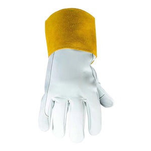 Cómodos guantes mecánicos de piel de cabra antiimpacto y antideslizantes para exteriores Trabajo general Jardinería Montaje industrial - Product Image 2