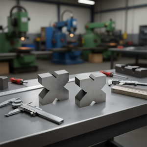 Facom Cutting & Forming <b>Tools</b> Pair of Steel V-Blocks with 20 Microns <b>Precision</b> - Product Image 3