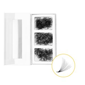 Mini eyelash with lash tools strip lash trays wholesale 12D 003 Loose Pre Made long stem natural eyelash <b>extensions</b> - Product Image 1