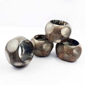 Servilleteros de madera de lavado blanco de alta calidad, decoración de mesa impresionante, agregue un toque romántico, cenas, fiestas, bodas, ocasiones especiales - Product Image 5