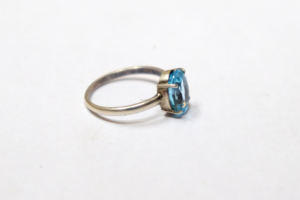 Anillo de plata esterlina 925 al por mayor con Topacio azul hecho a mano estilo clásico joyería de boda para mujeres para fiestas - Product Image 3