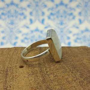 Nueva llegada 925 anillo de bodas de plata esterlina atractivo Arco Iris piedra lunar diamante principal diseño indio Venta caliente Ajuste de joyería - Product Image 4