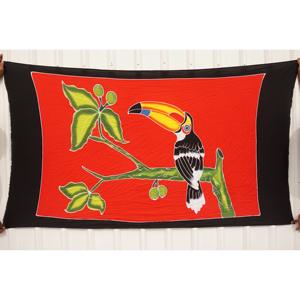 Sarongs hawaïens peints à la main en rayonne de qualité supérieure, paréo, vente en gros personnalisée, vêtements de plage, couverture, îles du Pacifique, HPGU043-01-200 - Product Image 1