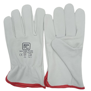 Guantes de conductor de cuero dividido de vaca de grado BC, guantes de seguridad para conducción de automóviles, guantes de trabajo de seguridad para conducción de automóviles de cuero de vaca para hombres y mujeres - Product Image 3