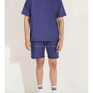 Short de course de fitness d'été taille moyenne pour hommes coton éponge français motif solide fermeture à glissière XS-haut vente en gros style cargo - Product Image 4