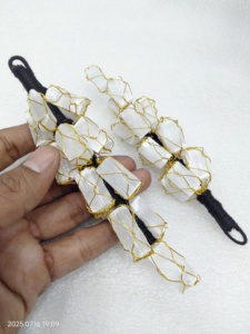 Percha de 21 Cuentas de turmalina negra cruda natural para puertas de pared de automóviles y energías negativas de oficina, promueve la conexión a tierra, mejora la espiritual. - Product Image 6