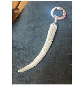 Abridor de Botellas Hecho a Mano, Ecológico y Duradero, de Madera y Cuerno de Buey con Detalles de Acero Inoxidable, Logotipo Personalizable para Regalos - Product Image 2