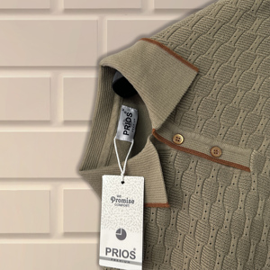 Cuello abierto personalizado de alta calidad para camiseta de Polo para hombres, costilla inferior de punto de algodón peinado, 260 gramos, fabricante directo - Product Image 6