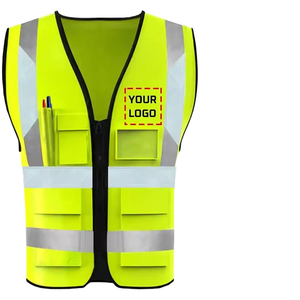 Gilet de sécurité anti-coupure léger respirant haute visibilité ANSI classe 1 LED Flash étanche pour la construction nouvelle usine - Product Image 1