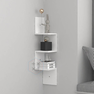 Étagère flottante murale rustique Application bureau à domicile Design Style industriel stockage des fonctionnalités - Product Image 4
