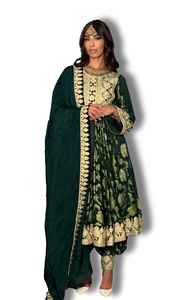 Robe Afghane Kuchi Ligne A Brodée Festival Culture Pachtoune Nouveau Traditionnel pour Kuchi Tribal - Product Image 3