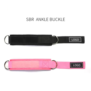 สายรัดข้อเท้านีโอพรีนสำหรับยิมออกกำลังกายเครื่องทำสายหนัง PU โลโก้ออกแบบได้ตามต้องการ - Product Image 4