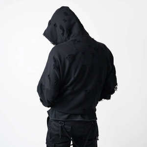 Service OEM, vente en gros de sweats à capuche pour hommes, lavage à l'acide, basiques, coton mélangé, dernier design, fabriqué au Pakistan, sweats à capuche lavés à l'acide - Product Image 5