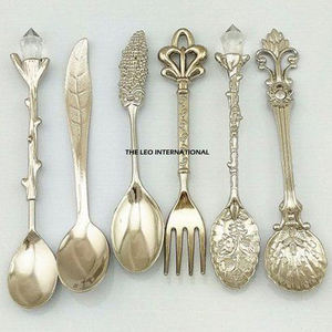 Hôtels européens Couverts Cuillères et Fourchettes à Salade avec Poignée Unique Vente en Gros Métal Miroir Vaisselle Accessoire en Acier - Product Image 1