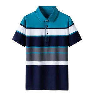 Men <b>Classic</b> Striped Polo Shirt Cotton Short Sleeve 2026 Summer Plus Oversize 4XL polo shirts Customized Unisex Polo Shirts 2026 - Product Image 2