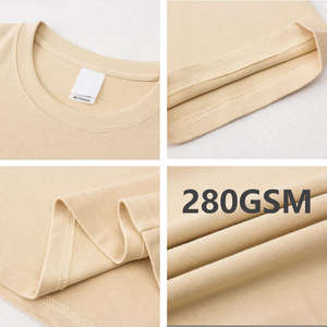Camiseta personalizada de gran tamaño con hombros caídos 100% algodón estilo informal 240 gramos de peso pesado liso de talla grande para hombres - Product Image 5