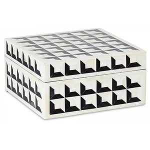 Emballage de cadeau de Noël au design moderne avec cadre en verre et laiton décoratif fait à la main boîte à bijoux en verre - Product Image 1