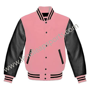 Chaqueta de lana Letterman de alta calidad para hombres Variedades Ropa universitaria Cremallera Bordado Lana Cuerpo Mangas de cuero para invierno - Product Image 4