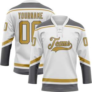 Nuevo diseño OEM Custom Professional Ice Hockey Jersey para hombres Custom Made Ice Hokey Jersey para hombres Deportes - Product Image 6