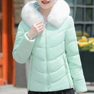 Chaqueta de Plumón Formal con Capucha, Impermeable y Ecológica para Mujer, Talla Grande, Reversible, Corta, con Forro de Cachemira - Product Image 3