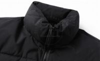 Veste d'hiver personnalisée en usine pour hommes Manteau matelassé à capuche en polyester léger et respirant imperméable