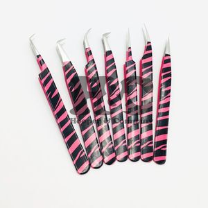 Nuevas pinzas ligeras para pestañas de acero inoxidable Diseño sostenible recubierto de papel para pestañas de visón - Product Image 5