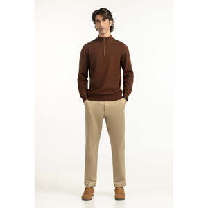Pull en tricot à capuche pour homme, coupe classique MN-SWT-WS25-063, motif et logo imprimés, automne et printemps - Product Image 1