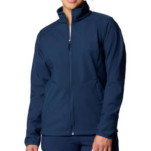 Veste softshell personnalisée pour hommes, automne, vêtements d'extérieur imperméables et respirants, tissu denim, style vintage avec service OEM - Product Image 1