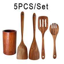 Ensemble de couverts en bois écologique de taille personnalisée de 5 pièces les plus vendues stockage durable et sain pour les fêtes - Product Image 6