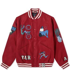 Dernière haute qualité hommes Letterman Varsity veste hiver laine corps en cuir véritable manches Smart élégant broderie lettre - Product Image 1