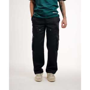 Tela de Lona Negra con Patrón Recto Cargo VII - Product Image 5