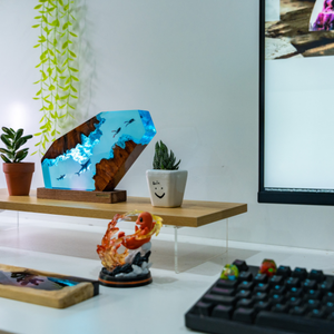 Lámpara de resina personalizada, lámpara de resina de Anime, luz de noche LED, regalo hecho a mano, lámpara de diorama art deco, regalo personalizado, lámpara de epoxi de Anime - Product Image 2