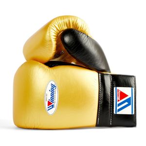 Brand New High Quality 16oz Boxing MS Training <b>Gloves</b> - Gold <b>Black</b> <b>Lace</b> 3 - Product Image 1