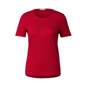 เสื้อยืดคอกลมผ้าฝ้าย100% พรีเมี่ยมสำหรับผู้หญิงทรงบ็อกซี่ฟิตเนส3D ความยาวของพืชระบายอากาศได้ดี - Product Image 5