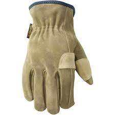 Guantes de trabajo de cuero de vaca de alta resistencia: Palma de grano completo, dedos reforzados, ideales para la construcción y la seguridad industrial - Product Image 4
