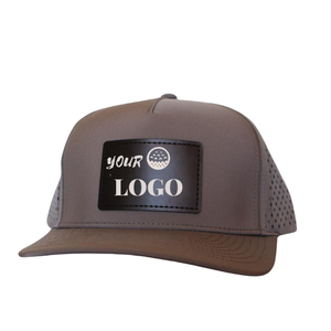 Casquette de sport imperméable avec logo personnalisé Casquette de baseball à 5 panneaux Découpe au laser Trou de golf perforé Fabricant du Vietnam - Product Image 1