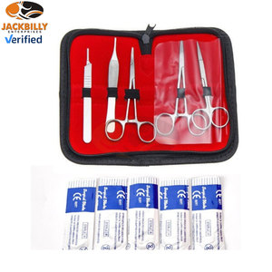 Ensemble d'instruments chirurgicaux orthopédiques, kit de formation à la simulation de plaies, instruments chirurgicaux en acier inoxydable pour étudiants en dentisterie, CE - Product Image 4