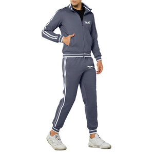 OEM Custom Logo Men's Casual <b>Jogger</b> Set Fashionable Hoodie Tracksuit Two-Piece Cotton <b>Polyester</b> Gym Sportswear XL Factory Rate - Product Image 4
