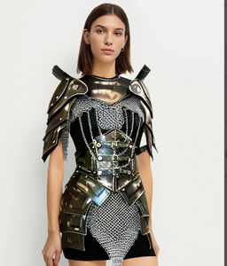 Hermosa Armadura de Caballero Templario Hecha a Mano, Traje Completo de Cuerpo y Brazos para Cosplay Medieval |   Caballeros Cruzados - Product Image 1