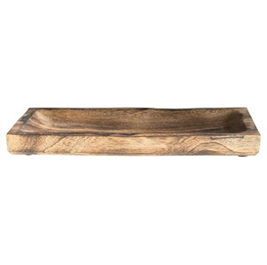 Plateaux de service en bois de manguier sans danger pour la maison et les collations de dessert, plateau d'apéritif plateau de cuisine, plateau de cosmétique de vanité de salle de bain - Product Image 2