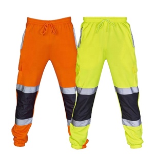 Pantalones de Seguridad con Luces LED de Alta Visibilidad ANSI Clase 2, Pantalones Deportivos con Logotipo Personalizado, Pantalones Gruesos de Algodón y Poliéster - Product Image 1
