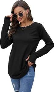 2025 nouvelles femmes à manches longues col rond sweat tunique hauts coupe ample sweats pour les saisons d'hiver et d'automne - Product Image 5