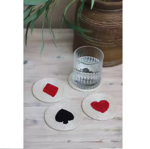 <b>Beaded</b> embroidery <b>coaster</b> colour full seed bead with custom design logo stylish handcrafted <b>beaded</b> <b>coaster</b> by glowin fashion - Product Image 4