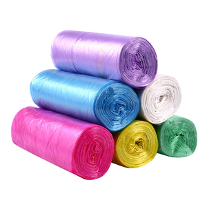 OXO Vente en gros Sacs poubelles de cuisine en plastique PEHD biodégradables jetables Conception de gousset latéral coloré Fabriqué au Vietnam - Product Image 6