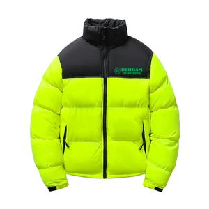 เสื้อแจ็คเก็ตพัฟเฟอร์ฤดูหนาวแบบสั่งทำพิเศษจาก Behram International OEM สำหรับผู้ชาย บุด้วยใยฝ้าย น้ำหนักเบา กันลม - Product Image 4
