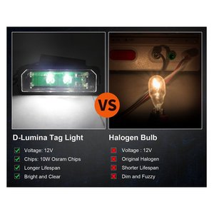 ชุดไฟส่องป้ายทะเบียน LED VW Golf 4 5 Passat Porsche CAYMAN Cayenne 911ที่นั่ง Altea Leon Skoda ยอดเยี่ยม10W 12V IP67-รถยนต์ & - Product Image 3
