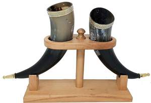 Taza de cuerno vikingo de búfalo auténtica de alta calidad con opciones de marca personalizadas para entusiastas de la mitología nórdica al precio más barato - Product Image 5