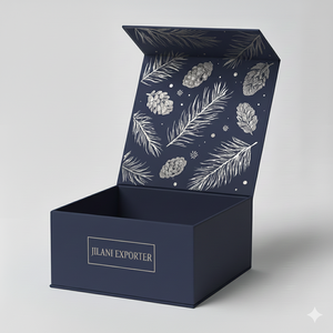 Premium Custom Logo Printed Recycled Materials Luxury Matte <b>Black</b> Rigid Folding Magnetic Gift <b>Box</b> with Sponge Lining Magnet Lid - Product Image 1